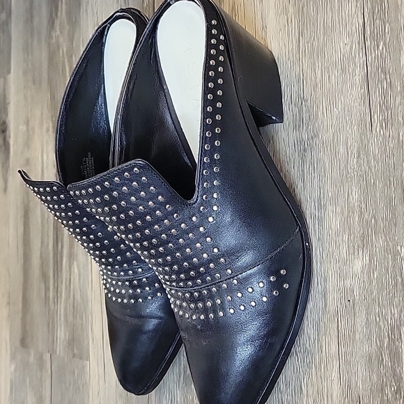 Women's black leather mule - Picture 5 of 6